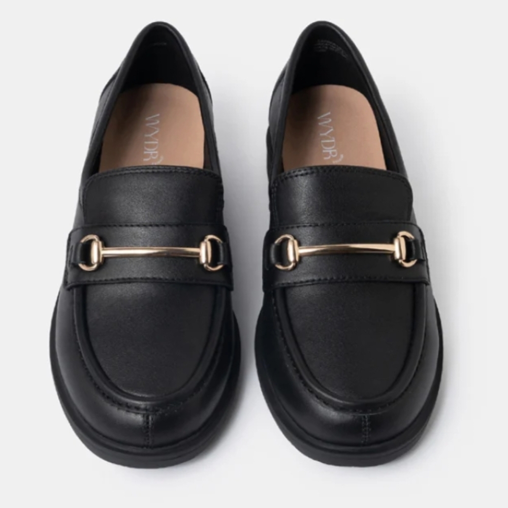 Wyldr Black Leather-Lower Classic Loafer